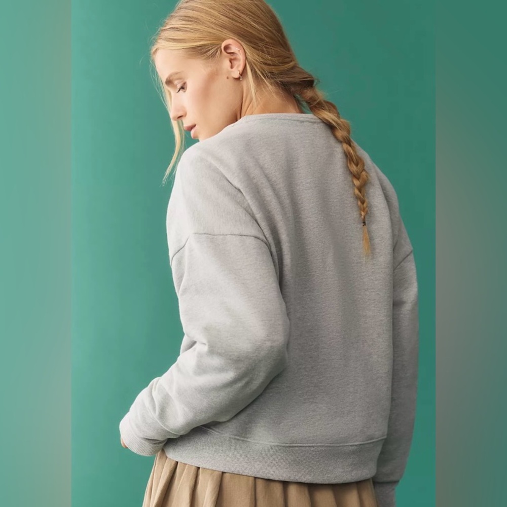 $88 Anthropologie Maeve X Jordan Nickson Wine & Cheese Graphic Sweatshirt XS - Picture 10 of 13